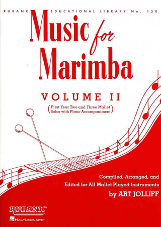 Carte Music for Marimba - Volume II: Easy 2- And 3-Mallet Solos with Piano Accompaniment Art Jolliff