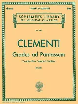 Kniha Muzio Clementi: Gradus Ad Parnassum Carl Friedrich Weitzmann