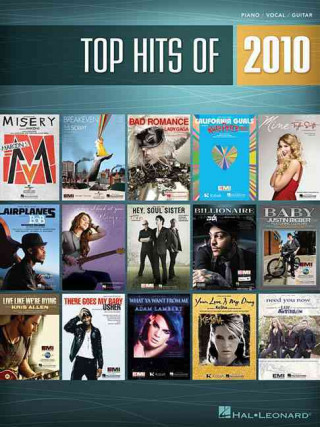 Kniha Top Hits of 2010: Piano/Vocal/Guitar Hal Leonard Publishing Corporation