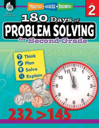 Carte 180 Days of Problem Solving for Second Grade Donna Ventura