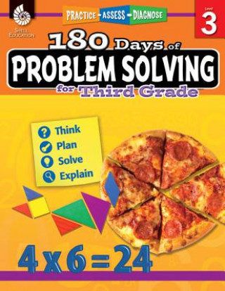 Carte 180 Days of Problem Solving for Third Grade Kristin Kemp