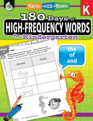 Könyv 180 Days of High-Frequency Words for Kindergarten Jessica Hathaway