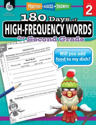 Carte 180 Days of High-Frequency Words for Second Grade Adair Solomon