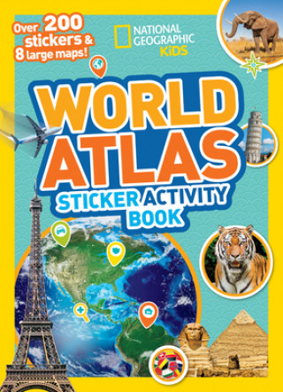 Книга World Atlas Sticker Activity Book National Geographic Kids