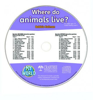 Книга Where Do Animals Live? - CD Only Bobbie Kalman