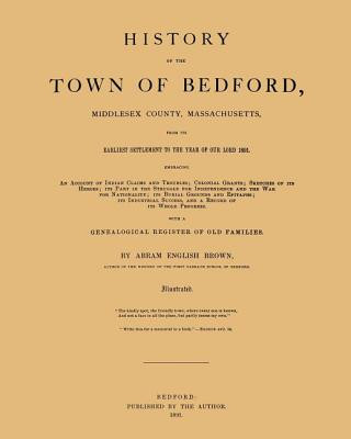 Knjiga History of the Town of Bedford Abram English Brown