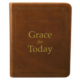 Книга One Minute Devotions Grace for Today Luxleather Christian Art Gifts