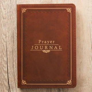 Book Prayer Journal Lux-Leather W/ Scripture/Prayers Christian Art Gifts