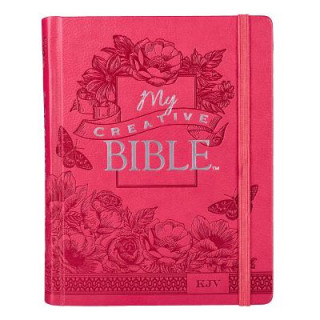 Książka KJV My Creative Bible Pink Lux-Leather Christian Art Gifts