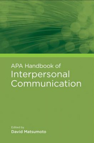 Carte APA Handbook of Interpersonal Communication David Matsumoto