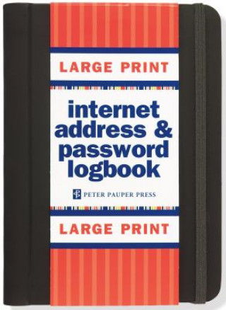 Könyv Large Print Internet Address & Password Logbook Inc Peter Pauper Press