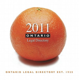 Książka Ontario Legal Directory 2011 Lynn Browne