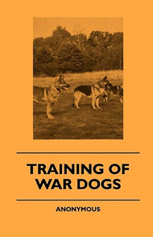 Buch Training Of War Dogs Anon