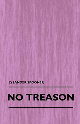 Książka No Treason (Volume 1) Lysander Spooner