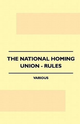 Книга The National Homing Union - Rules Various