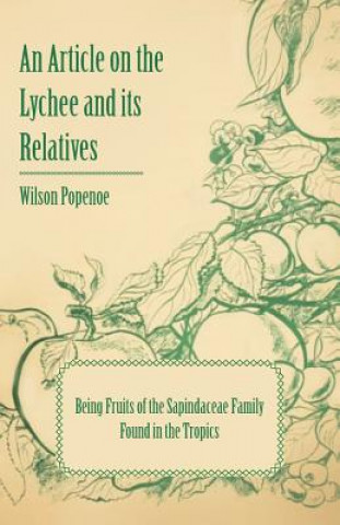 Kniha Article on the Lychee and Its Relatives Being Fruits of the Sapindaceae Family Found in the Tropics Wilson Popenoe