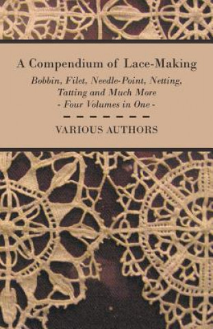 Book Compendium of Lace-Making - Bobbin, Filet, Needle-Point, Netting, Tatting and Much More - Four Volumes in One Various