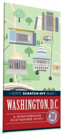 Książka City Scratch-Off Map: Washington, D.C.: A Sightseeing Scavenger Hunt Christina Henry De Tessan