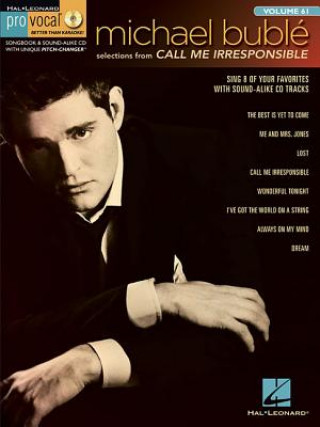 Book Pro Vocal Men's Edition Volume 61 Michael Buble