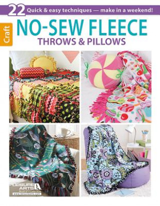 Könyv No-Sew Fleece Throws & Pillows Leisure Arts