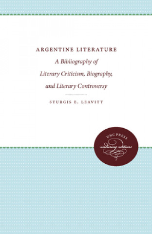 Carte Argentine Literature Sturgis E. Leavitt