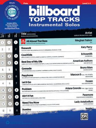 Carte Billboard Top Tracks Instrumental Solos: Flute, Book & CD Alfred Publishing