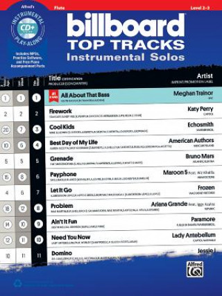 Książka Billboard Top Tracks Instrumental Solos: Flute, Book & CD Alfred Publishing