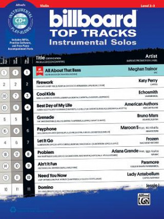 Carte Billboard Top Tracks Instrumental Solos for Strings: Violin, Book & CD Alfred Publishing