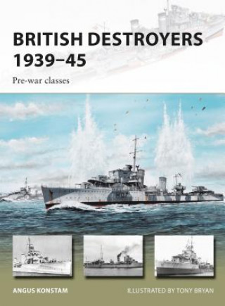 Könyv British Destroyers 1939-45 Angus Konstam