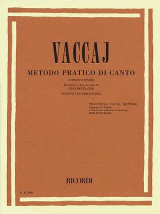 Książka PRACTICAL VOCAL METHOD  VACCAI  - HIGH V N. Vaccai