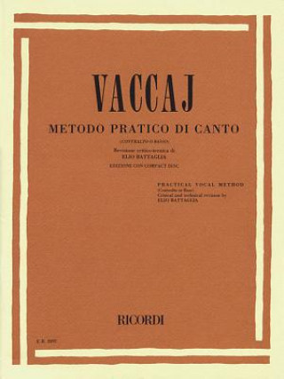 Carte Practical Vocal Method (Vaccai) - Low Voice: Alto/Bass - Book/CD N. Vaccai