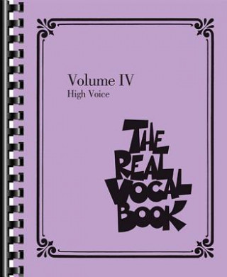 Carte The Real Vocal Book - Volume IV: High Voice Hal Leonard Publishing Corporation