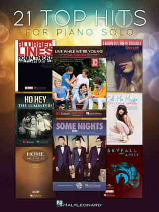 Könyv 21 Top Hits for Piano Solo Hal Leonard Publishing Corporation