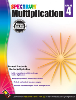 Kniha Multiplication Workbook, Grade 4 Spectrum