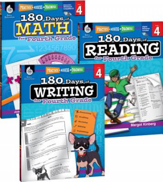 Книга 180 Days of Reading, Writing and Math for Fourth Grade 3-Book Set Teacher Created Materials
