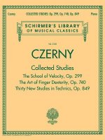 Книга Czerny: Collected Studies - Op. 299, Op. 740, Op. 849: Schirmer's Library of Musical Classics Volume 2108 Carl Czerny