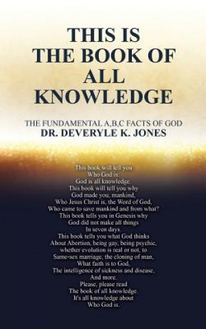 Kniha This Is the Book of All Knowledge By Dr Deveryle Jones