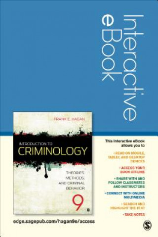 Buch Introduction to Criminology Interactive eBook Student Version Frank E. Hagan