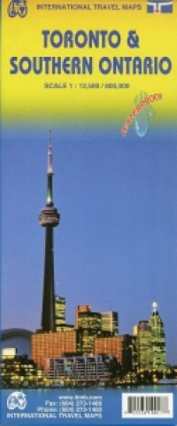 Materiale tipărite Toronto 1 : 12 000 & Southern Ontario 1 : 800 000 Travel Map 
