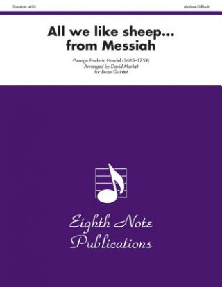 Carte All We Like Sheep (from Messiah): Score & Parts George Frideric Handel