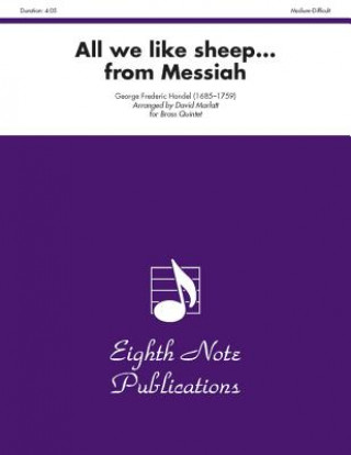 Kniha All We Like Sheep (from Messiah): Score & Parts George Frideric Handel