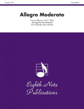 Kniha Allegro Moderato: Score & Parts Tomaso Albinoni