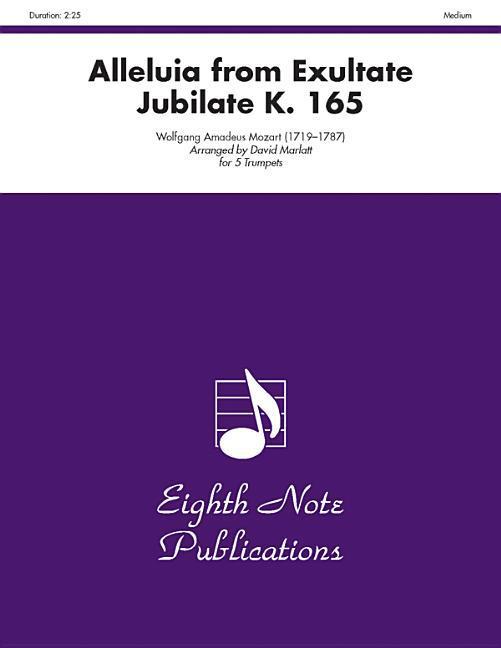 Książka Alleluia (from Exultate Jubilate, K. 165): Score & Parts Wolfgang Amadeus Mozart