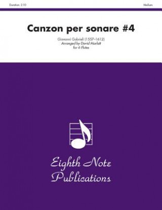 Carte Canzon Per Sonare #4: Score & Parts Giovanni Gabrieli