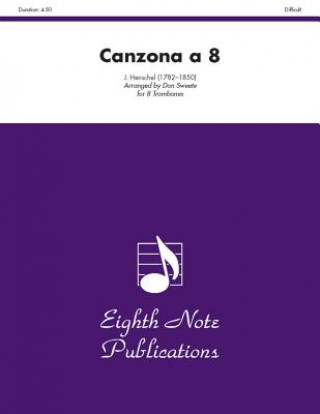 Kniha Canzona a 8: Score & Parts J. Henschel