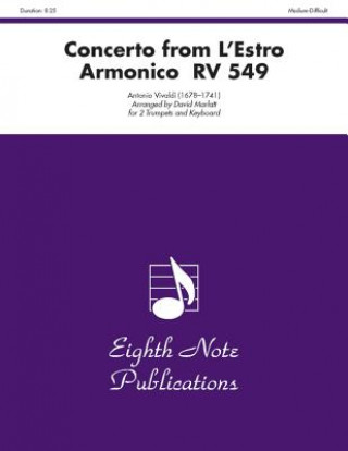 Книга Concerto (from L'Estro Armonico RV 549): Part(s) Antonio Vivaldi