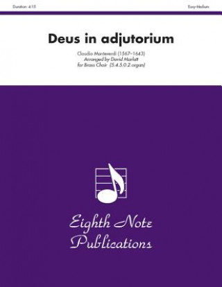 Książka Deus in Adjutorium: Score & Parts Claudio Monteverdi