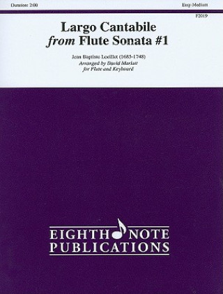 Książka Largo Cantabile from Flute Sonata #1 Flute/Keyboard Jean-Baptiste Loeillet