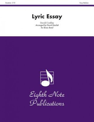 Könyv Lyric Essay: Conductor Score & Parts Donald Coakley