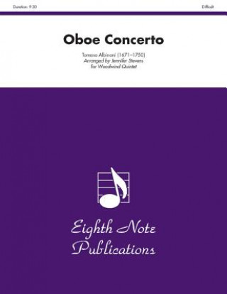 Książka Oboe Concerto: Score & Parts Tomaso Albinoni